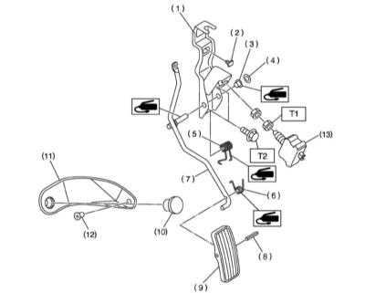  Обслуживание компонентов привода дроссельной заслонки Subaru Legacy Outback