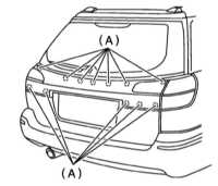  Снятие и установка осветительных приборов, замена ламп Subaru Legacy Outback