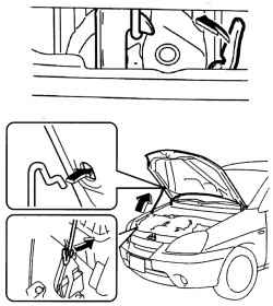 Открывание капота