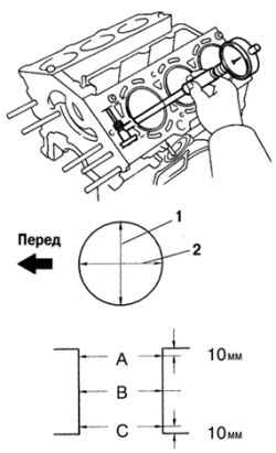 2.4.9.9 Измерение диаметра цилиндров