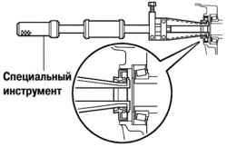 Снятие сальника картера коробки передач
