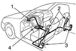  Боковые пневмоподушки безопасности SRS Toyota Camry