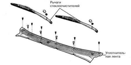 13.26 Снятие и установка решетки воздухозаборника переднего обтекателя