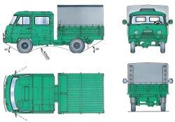 Основные размеры автомобиля УАЗ–39094