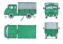 Основные размеры автомобиля УАЗ–39095