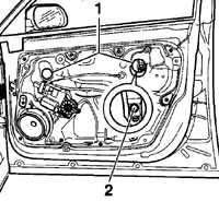 Снятие и установка стекла двери Volkswagen Golf IV