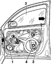 Снятие и установка стекла двери Volkswagen Golf IV