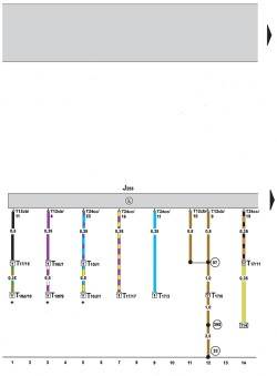 9.1 Электросхема климатической установки Climatronic 2-C (устанавливается с 05.2005) (часть 1)