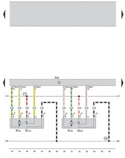 9.4 Электросхема климатической установки Climatronic 2-C (устанавливается с 05.2005) (часть 4)